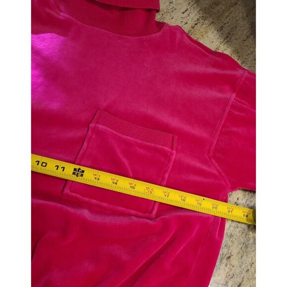 Vintage Epitome Women's S  Matching 2 Piece Velour Tracksuit Leisure Suit Pink - Picture 3 of 16